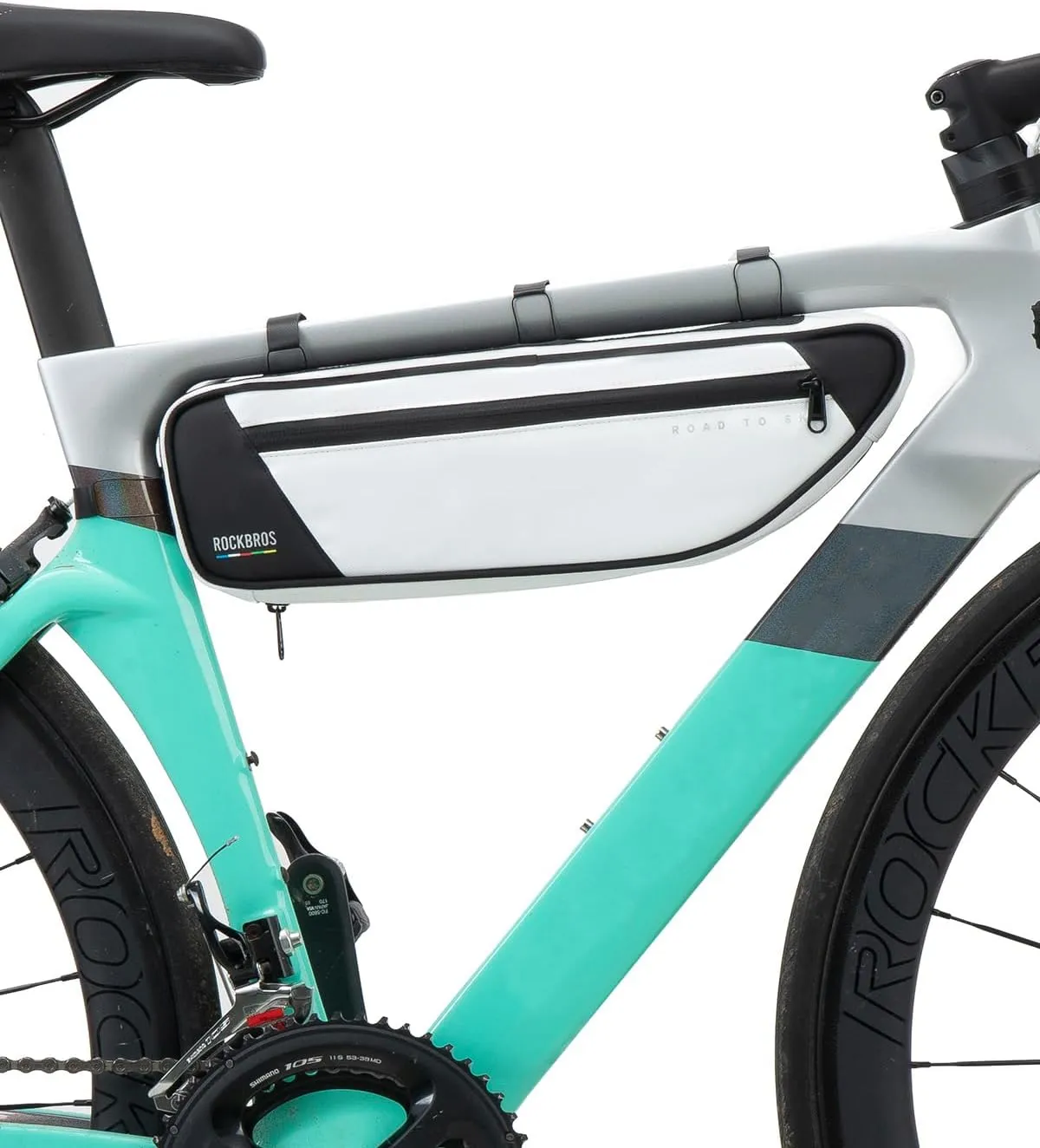 ROCKBROS Road to Sky Series Bike Triangle Bag - Waterproof Top Tube Bag for Cycling