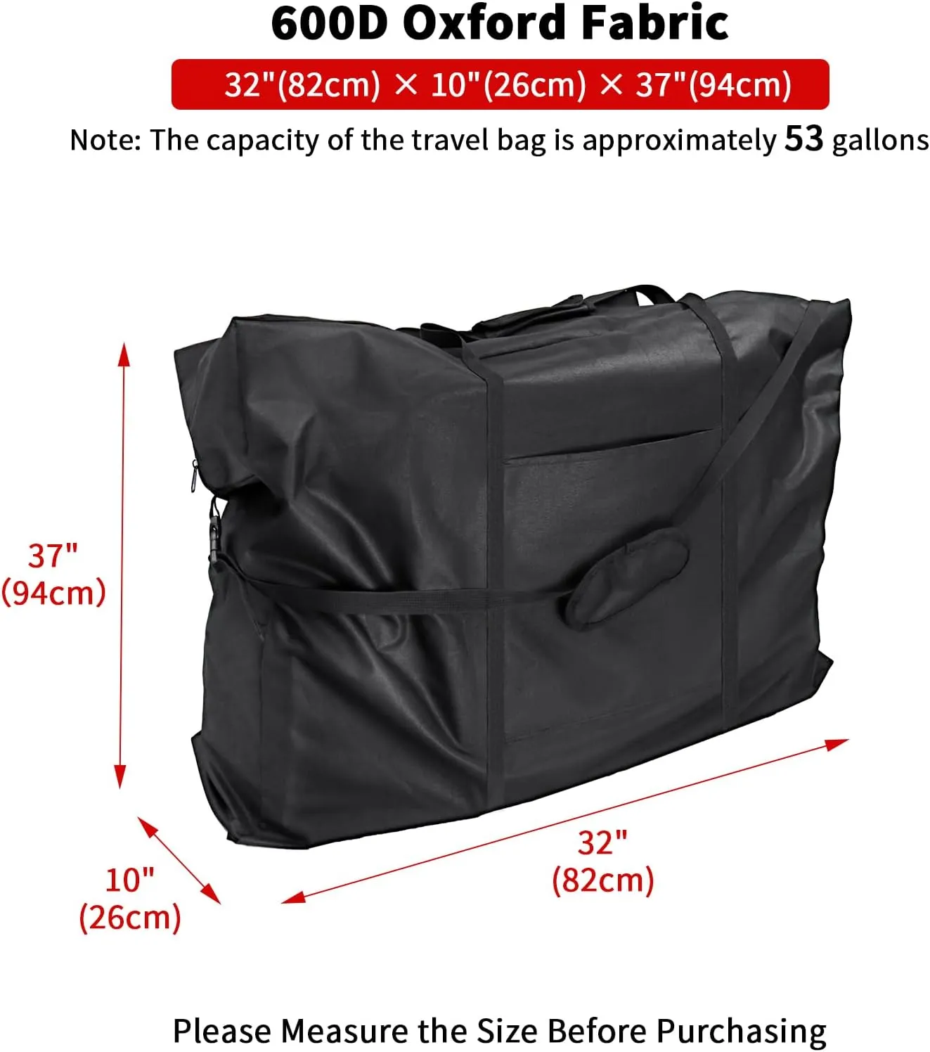 Rollator Travel Bag - Waterproof Wheelchair Bag for Folding Walker Compact Wheelchair Transport Chair Portable Large Duffel Bag Carry Case for Car and Airplane Traveling,32" Lx10 Wx37 H