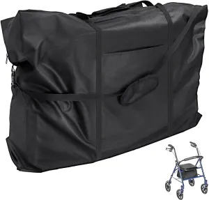Rollator Travel Bag - Waterproof Wheelchair Bag for Folding Walker Compact Wheelchair Transport Chair Portable Large Duffel Bag Carry Case for Car and Airplane Traveling,32" Lx10 Wx37 H