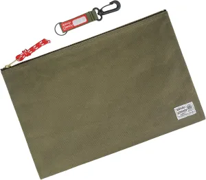Rough Enough Document Holder Folder Organizer File Bag Storage YKK Zipper for Accountant Lawyer Teacher Office Canvas Storage Legal Size Green