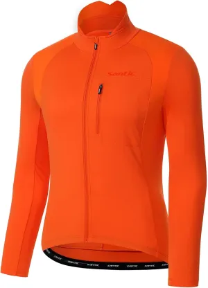 Santic Men's Cycling Bike Winter Jackets Windproof Fleece Thermal Warm UP Running Bike Bicycle Jacket Breathable Windbreaker