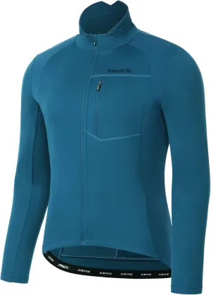 Santic Men's Cycling Bike Winter Jackets Windproof Fleece Thermal Warm UP Running Bike Bicycle Jacket Breathable Windbreaker