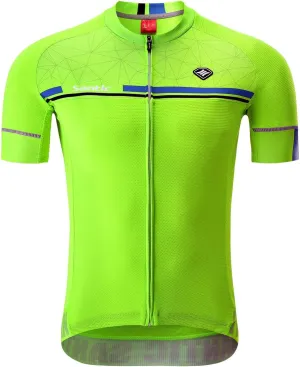 Santic Men's Cycling Jersey Shorts Sleeve Tops Pro Road Bike Bicycle Shirt Full Zip UPF 50  MTB Jersey with Pockets