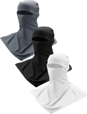 SATINIOR 3 Piece Balaclava Face Cover Sun Protection Neck Cover Summer Balaclava Motorcycle Face Mask for Men Women