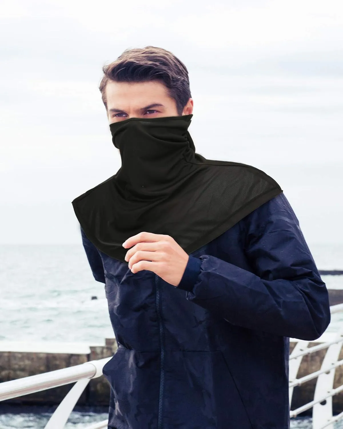 SATINIOR 3 Piece Balaclava Face Cover Sun Protection Neck Cover Summer Balaclava Motorcycle Face Mask for Men Women