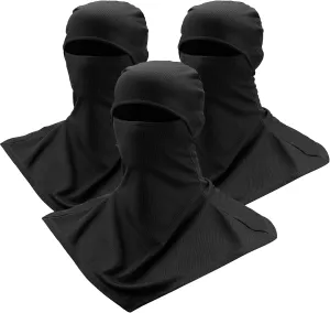SATINIOR 3 Piece Balaclava Face Cover Sun Protection Neck Cover Summer Balaclava Motorcycle Face Mask for Men Women