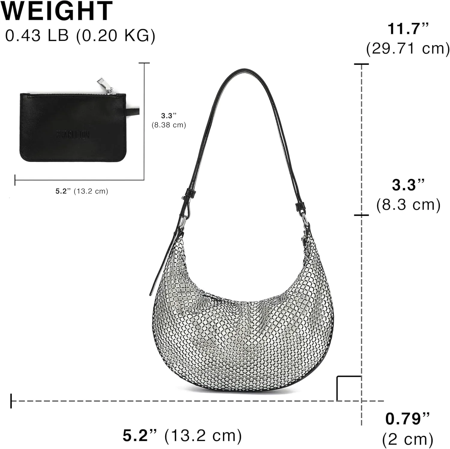 Scarleton Purses for Women, Crossbody Bags for Women, Lightweight with 2 Straps Shoulder Bag for Casual & Party, H2088
