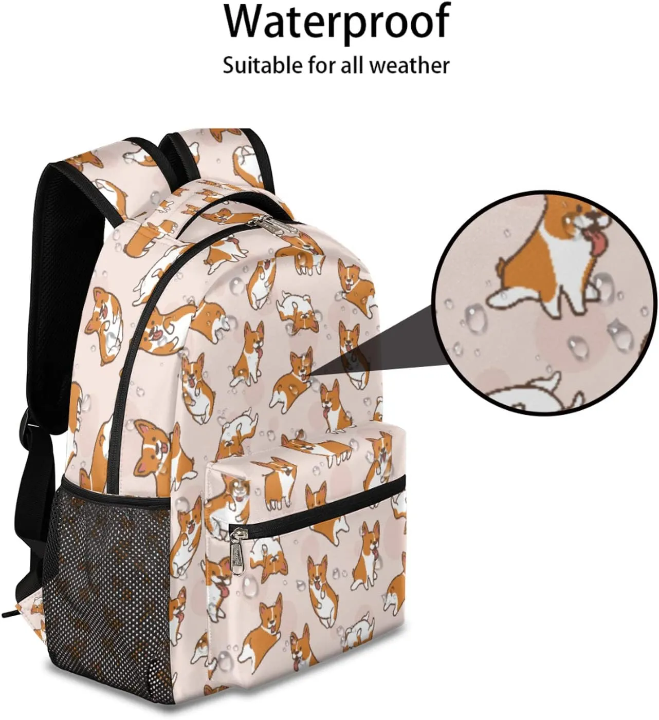 School Backpack for Kids Girls Boys, Travel Backpack Lightweight Water Resistant School Bag Student Bookbag Laptop Backpack