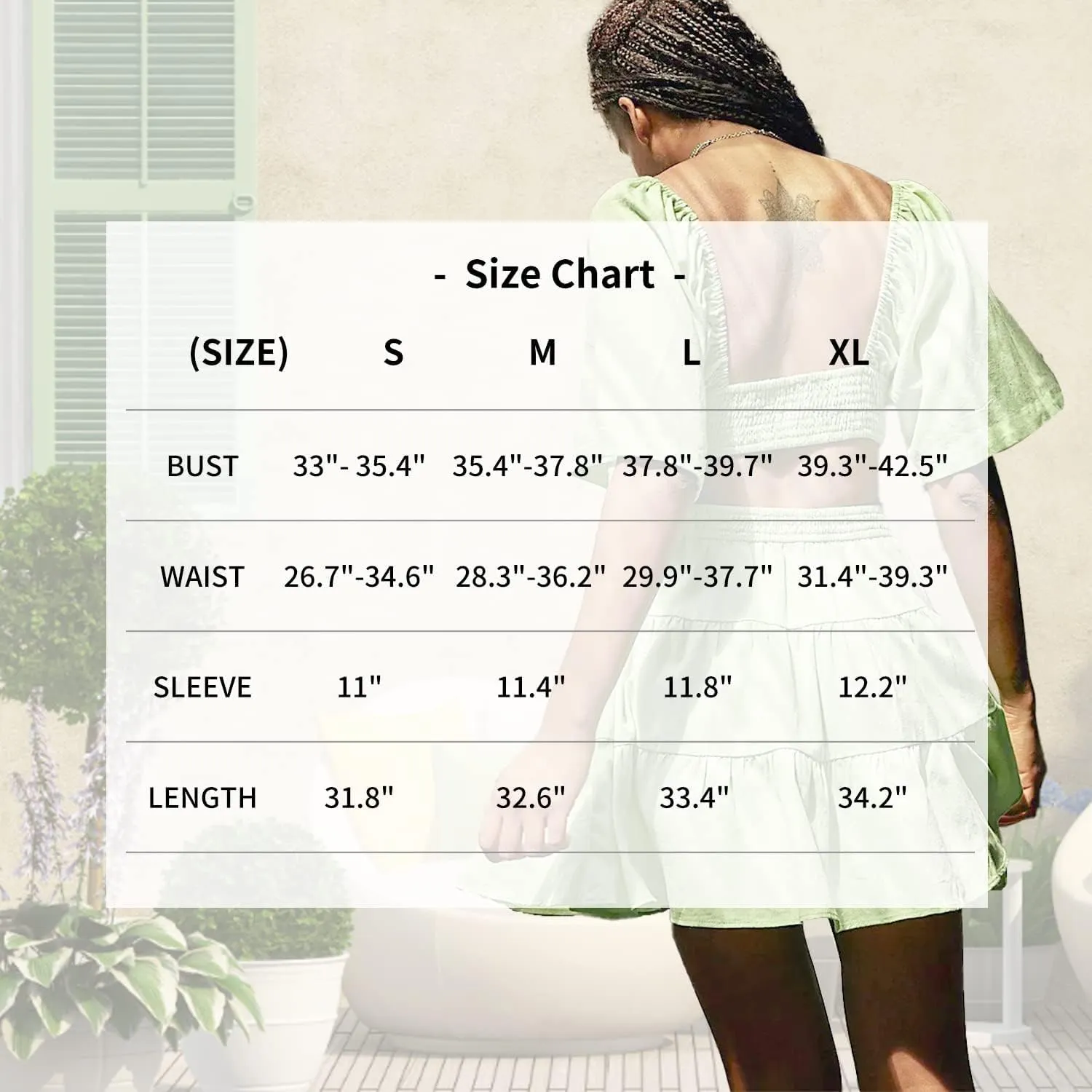Senllen Womens Summer Dresses 2025 Short-Sleeve Square Neck Mini Dress Crossover Elastic Waist Casual Party Tiered Dress
