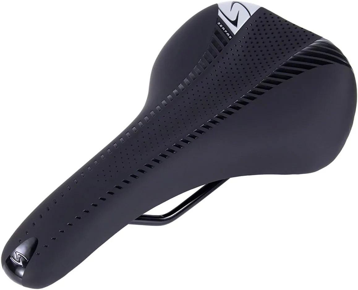 Serfas Spartan-1 Chromoly Bicycle Saddle - SPR-1 (Black - 145mm)