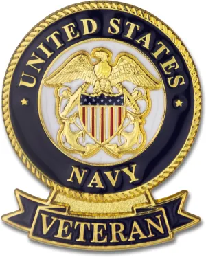SHOP AWARDS AND GIFTS United States US Veteran Lapel Pin, Retirement and Service, 1-1/8 inch
