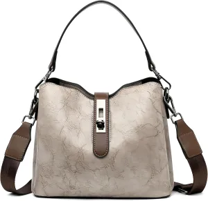 Shoulder Crossbody Bag Women's Flap Locking Handbag Classic Vintage Purse