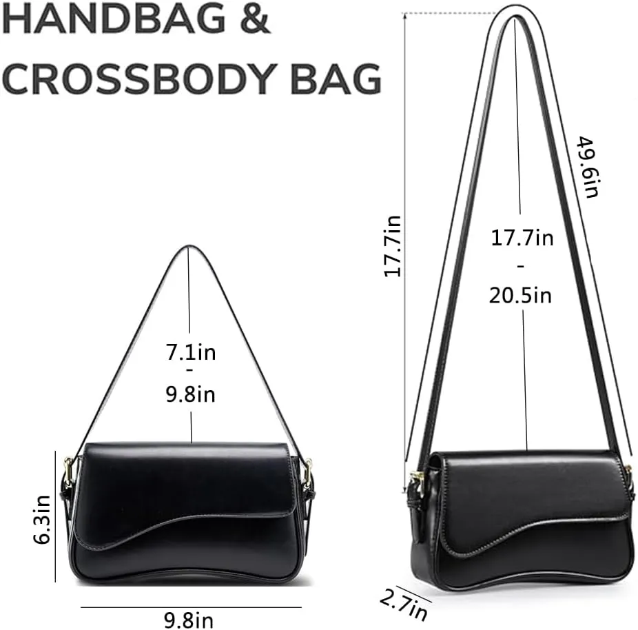 Shoulder Purses for Women, Trendy Purse Clutch Purse Handbag PU Leather Tote Bag Crossbody Bags