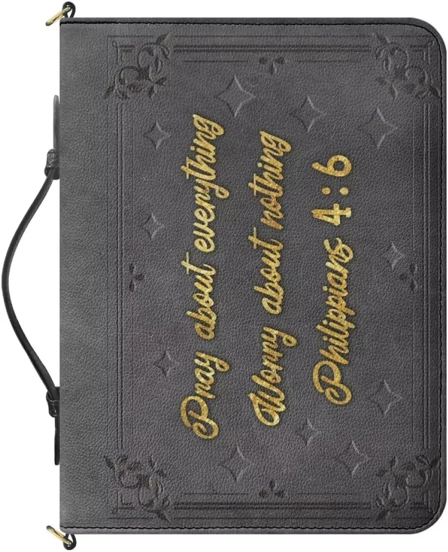 Shoulder Strap Bag for Women Bible Bag for Women Bible Cover Bible Case with Handle Zipper Handbag Gift for Mom
