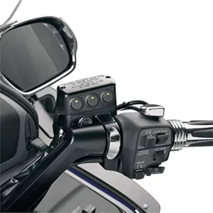 Show Chrome Accessories 52-705MA Matte Black Motorcycle Brake Side Switch Block