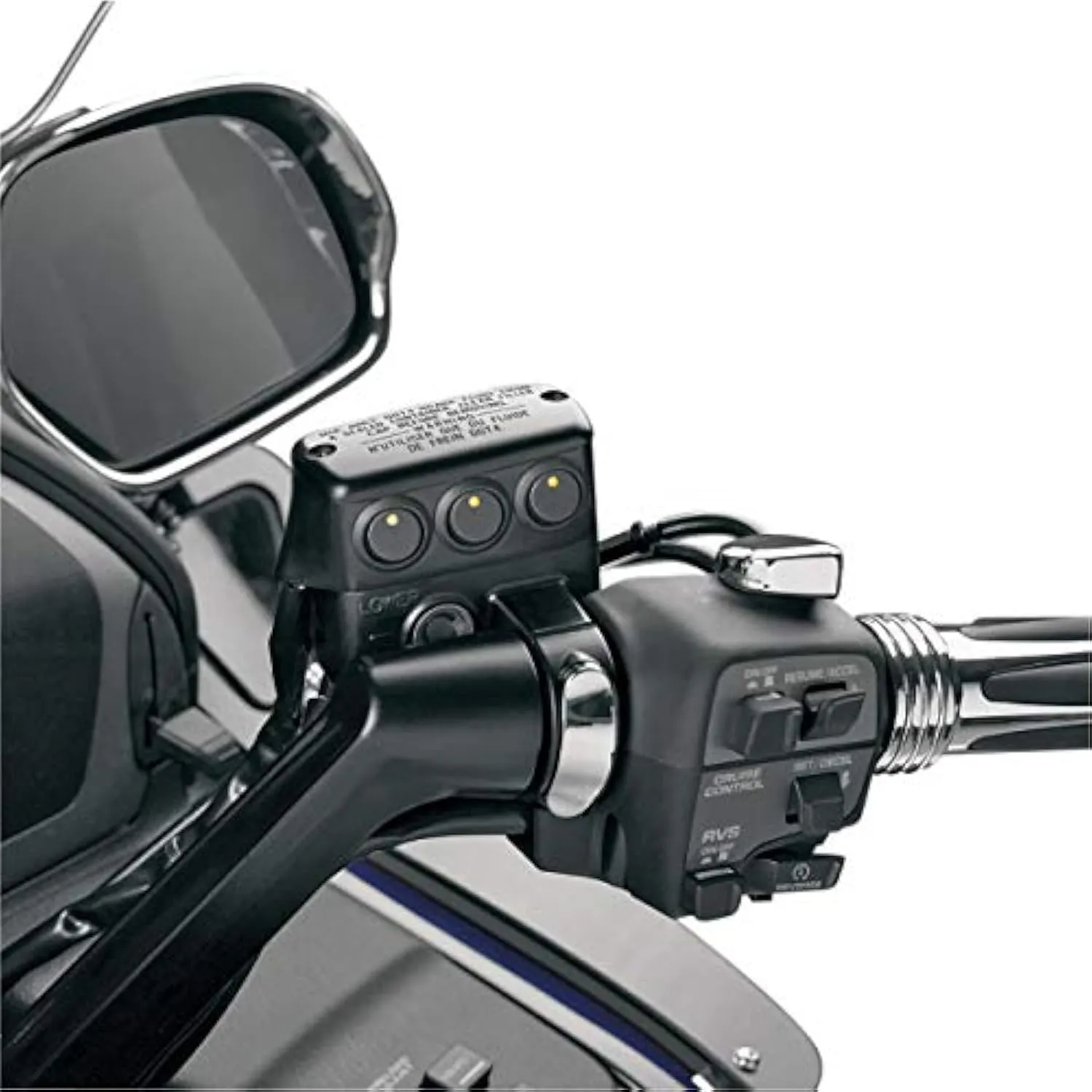 Show Chrome Accessories 52-705MA Matte Black Motorcycle Brake Side Switch Block