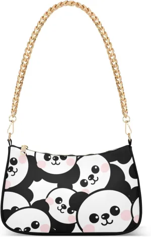 Shy Panda Crossbody Bags for Women Tote Bag Women's Shoulder Handbags Clutch Purses for Women