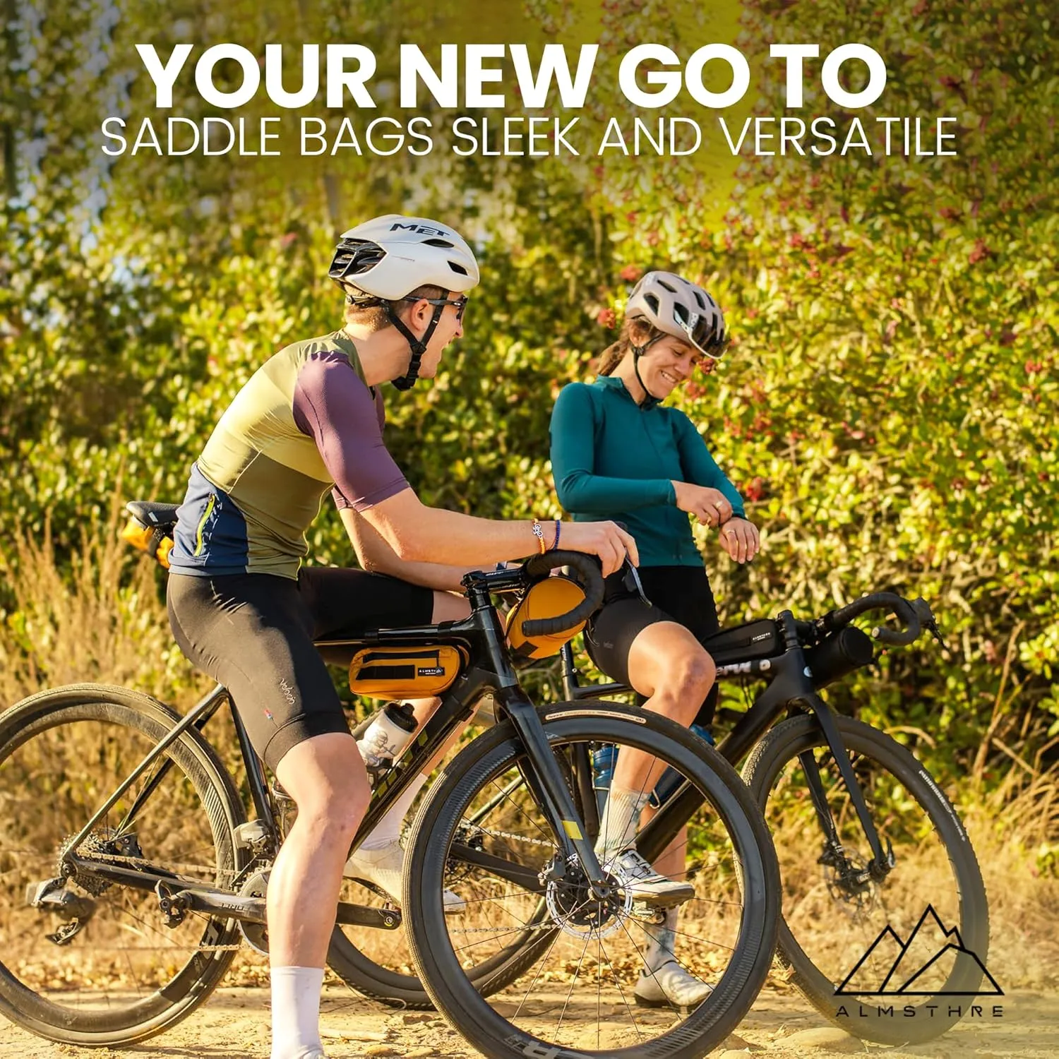 Signature Bike Saddle Bag – California Gold | Premium Ripstop Material, Waterproof Zipper & Internal Pocket | Durable, Lightweight Bike Seat Bag for Secure Gear Storage