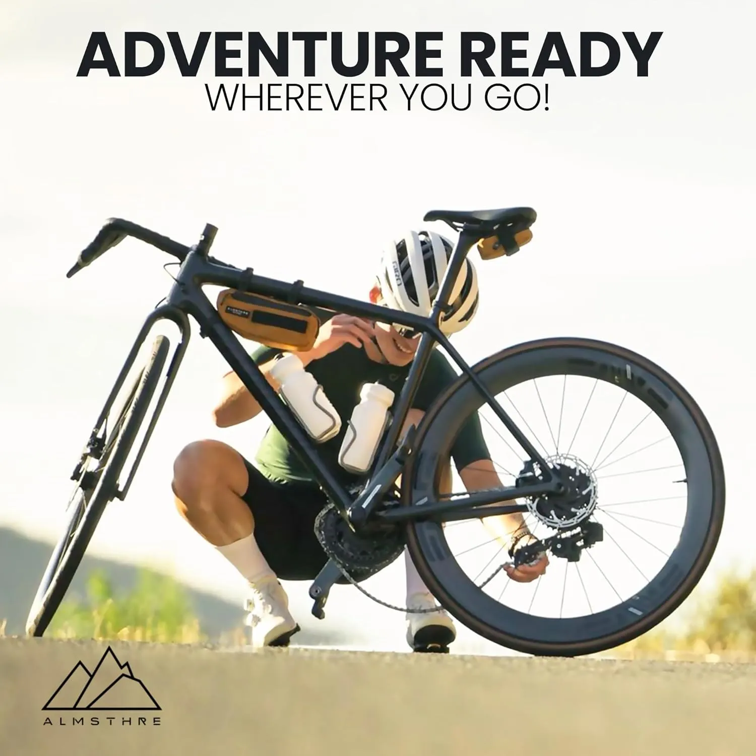 Signature Bike Saddle Bag – California Gold | Premium Ripstop Material, Waterproof Zipper & Internal Pocket | Durable, Lightweight Bike Seat Bag for Secure Gear Storage