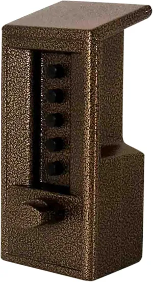 Simplex 6200 Push Button Lock 2-3/4 backset, Gold Tone