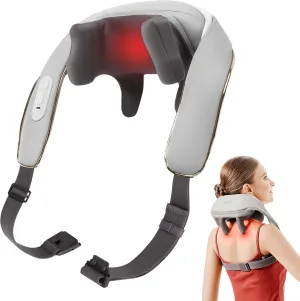 SKG Neck Massager for Pain Relief Deep Tissue, 6D Kneading Cordless Shiatsu Neck and Shoulder Massage with Heat Electric Massage Gifts for Mothers Day