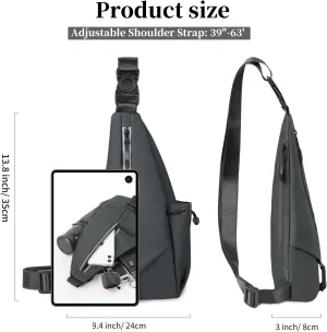 Sling Bag Chest Shoulder Backpack for Men Women Crossbody Bags Casual Daypack for Travel Running Hiking Bicycle