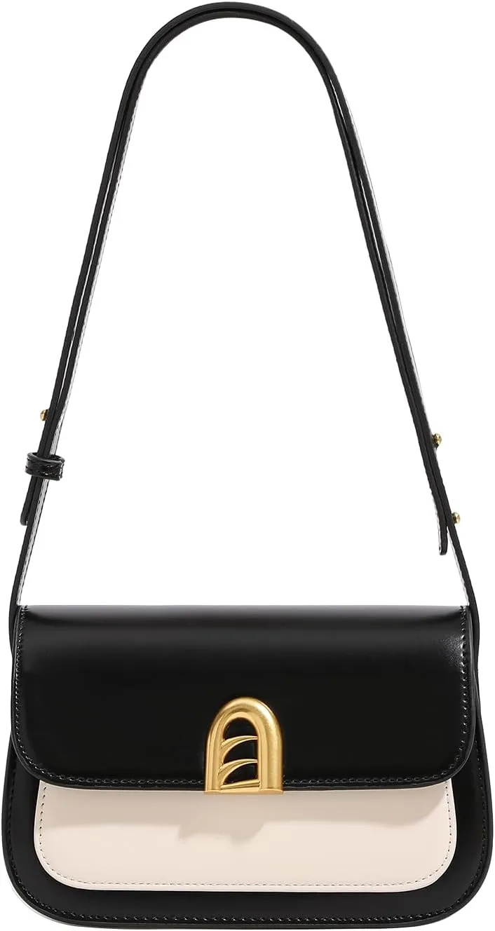 Small Shoulder Bag for Women, Adjustable Strap Leather Crossbody Purses - Clutch Tote Handbag Cute Hobo Bags Trendy Purse