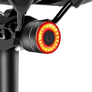 Smart Bike Tail Light: Auto On/Off Rear Bicycle Flashlight Ultra Bright Back Brake Light High Lumen Daytime Strobe USB Rechargeable Safety Red Led Taillight Waterproof Road Cycling Lights