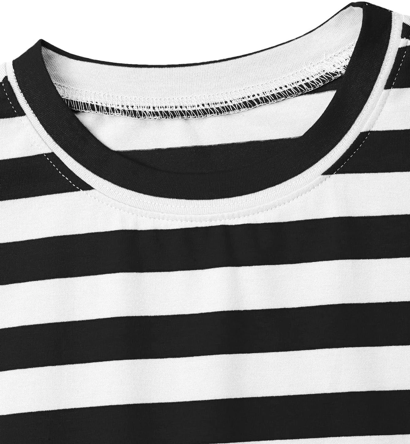 SOFIA'S CHOICE Women's Striped Crop Top Loose Fit Summer Casual Short Sleeve T Shirt