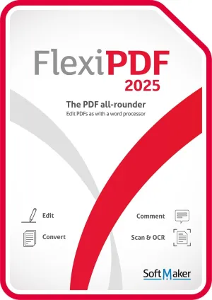 SoftMaker FlexiPDF 2025 (3 users) for Windows [PC Download]