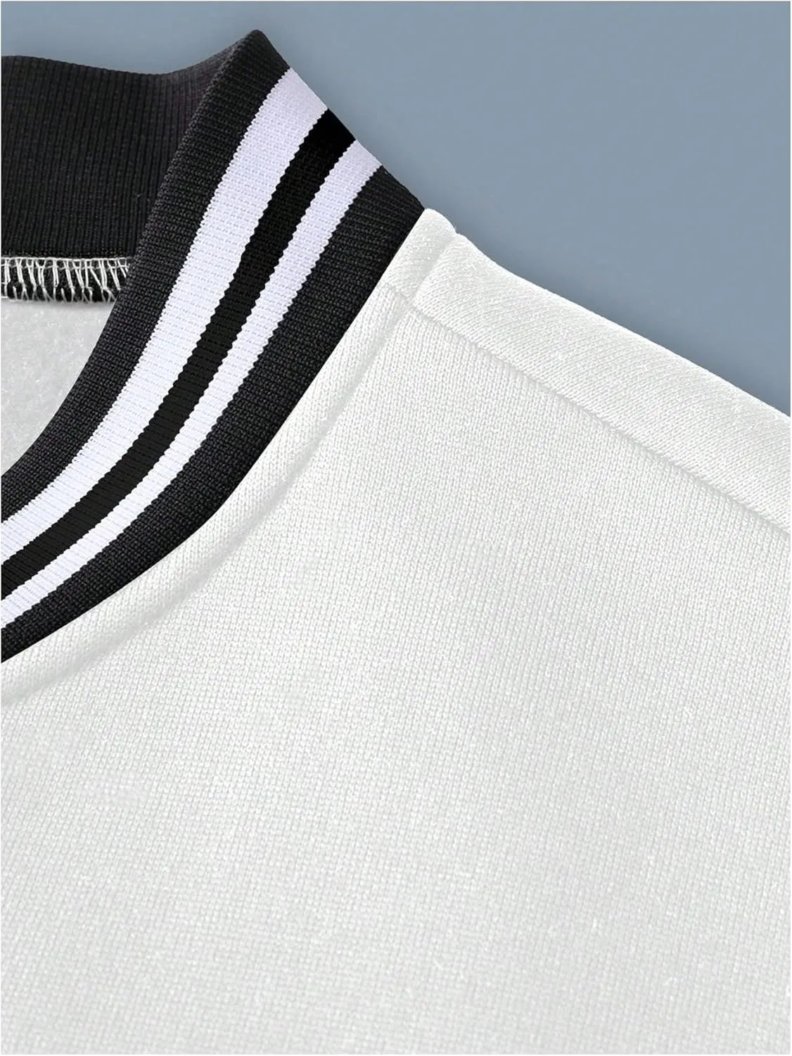 SOLY HUX Men's Varsity Jacket Zip Up Letter Print Striped Long Sleeve Streetwear Baseball Jacket