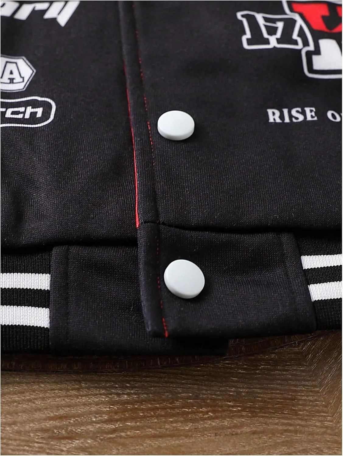 SOLY HUX Toddler Boy's Varsity Jacket Letter Graphic Color Block Long Sleeve Motorcycle Jacket Outerwear