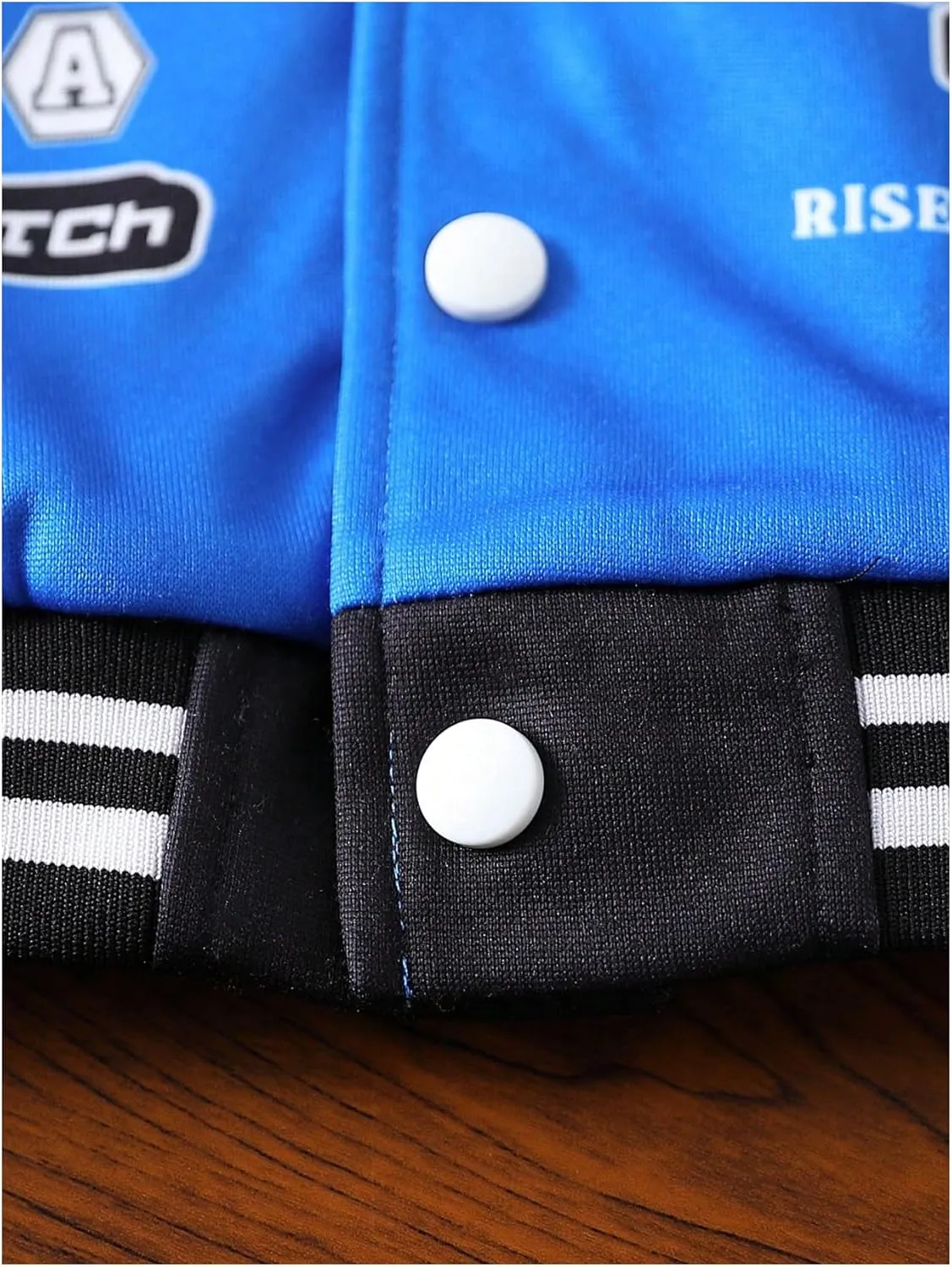 SOLY HUX Toddler Boy's Varsity Jacket Letter Graphic Color Block Long Sleeve Motorcycle Jacket Outerwear