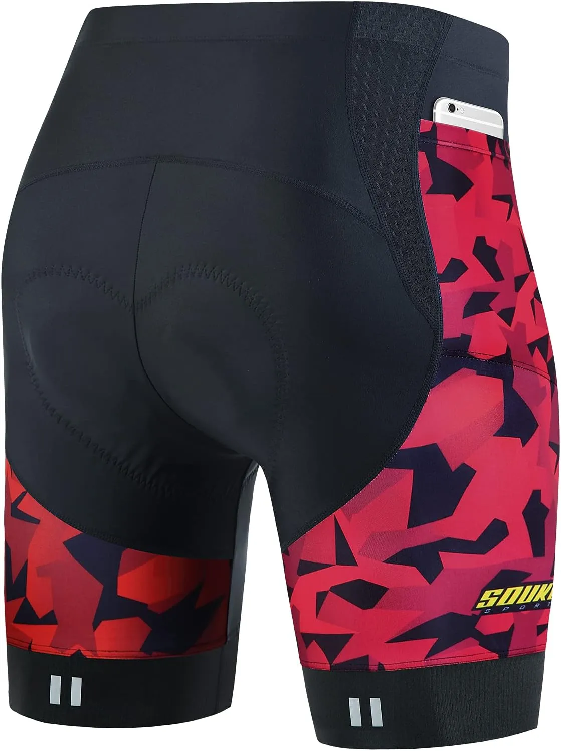 Souke Sports Padded Bike Shorts for Men Cycling Bicycle Shorts Comfortable Road Biking Pants
