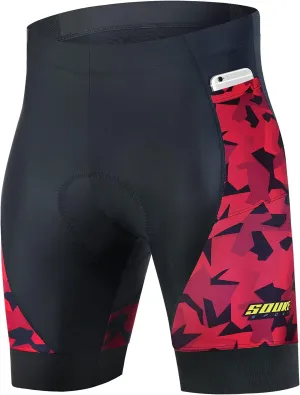 Souke Sports Padded Bike Shorts for Men Cycling Bicycle Shorts Comfortable Road Biking Pants