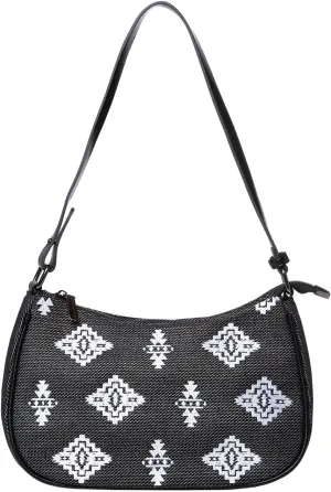 Southwest Small Shoulder Bag, Mini Purse, Womens Crossbody Clutch Purses, With 2 Removable Straps