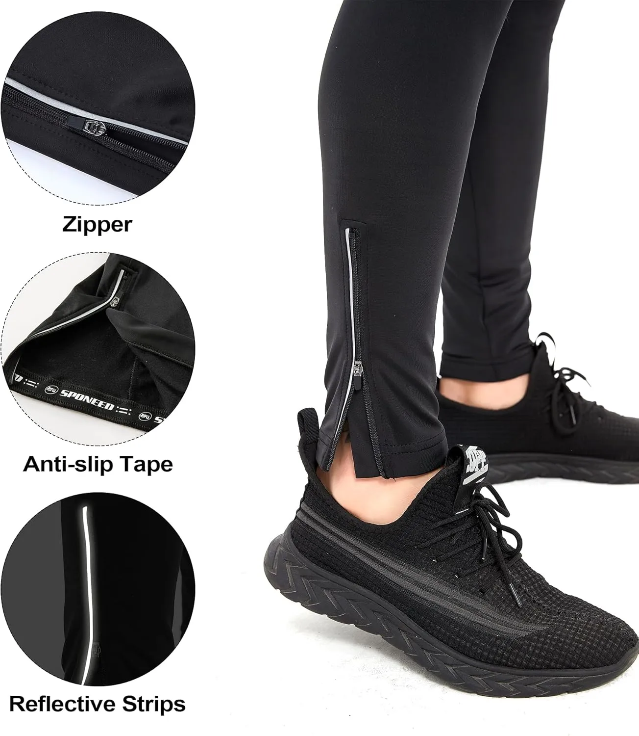 sponeed Men's Bicycle Pants 4D Padded Road Cycling Tights Leggings Outdoor Cyclist Riding Bike Wear