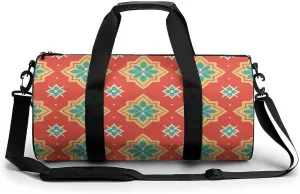 Sports Gym Bag for Women Men Travel Duffel Bag With Orange Border Weekender Bag Canvas Carry on Overnight Bag for Travel Swimming Fitness Workout Sports Duffle Bag, 17.7in/9in/9in, style-2-3
