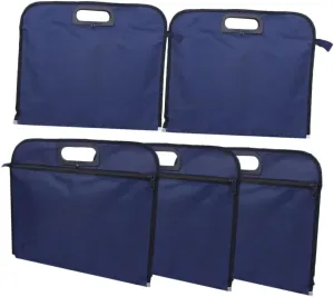 STOBOK Document File Bag Oxford Cloth Folder Zipper Men's Safe File Bag for Tax Documents and Contracts