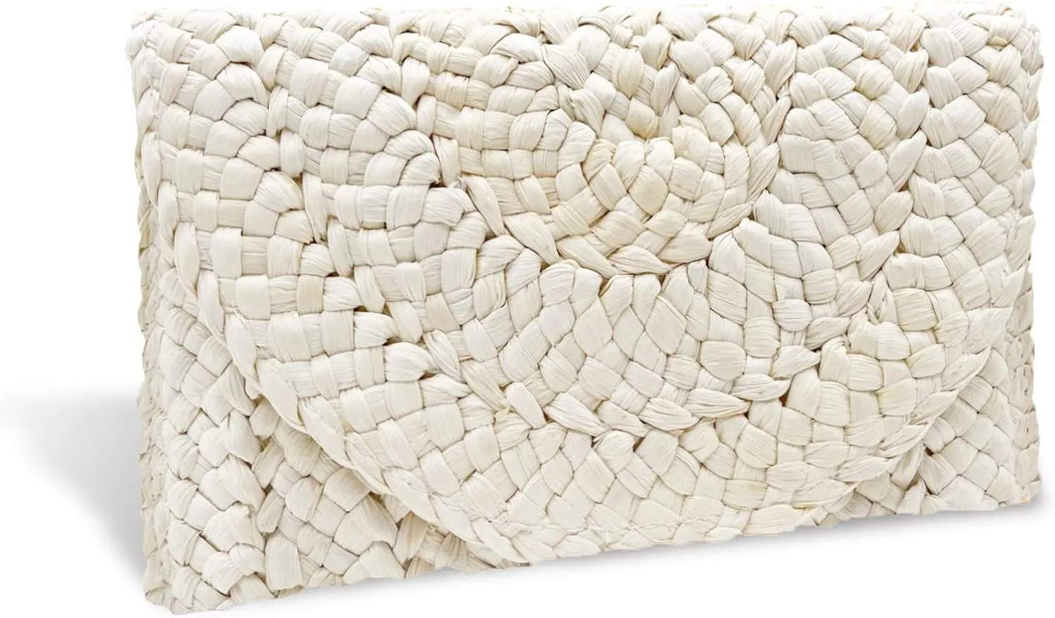 Straw Clutch Purses for Women Woven Straw Beach Handbag Envelope Rattan Clutch for Summer
