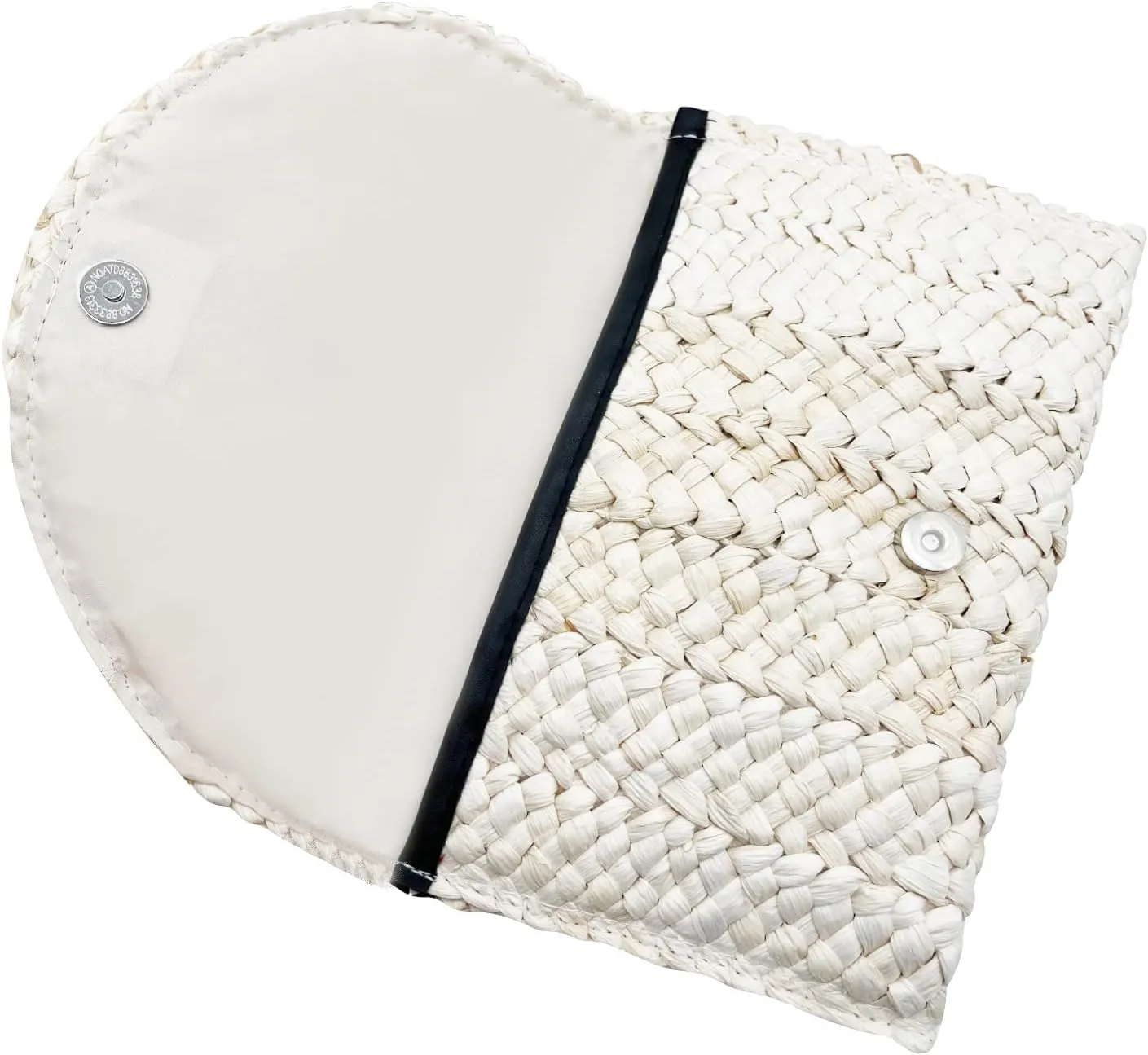 Straw Clutch Purses for Women Woven Straw Beach Handbag Envelope Rattan Clutch for Summer