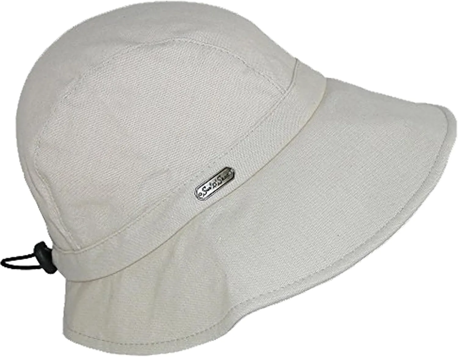 Sun 'N' Sand Packable Sun Hat Women - Cotton Summer Hat - Beach Hats for Women - Foldable Packable Hat with Drawstring - 3.5"
