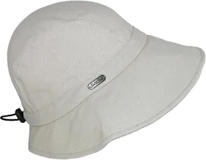 Sun 'N' Sand Packable Sun Hat Women - Cotton Summer Hat - Beach Hats for Women - Foldable Packable Hat with Drawstring - 3.5"