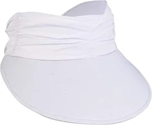 Sun Visors for Women - Visor Hats for Summer, Beach, Gardening - UV Protection, Adjustable, 4.5" Brim - Tie Adjuster