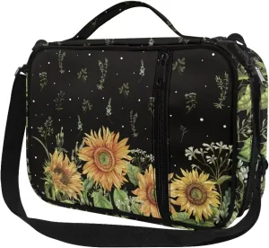 Sunflower Bible Cover Bible Cover Case for Women Girls Scripture Bag Book Protective Carrying Carrier with Pockets Standard Size Bible Carrying Case