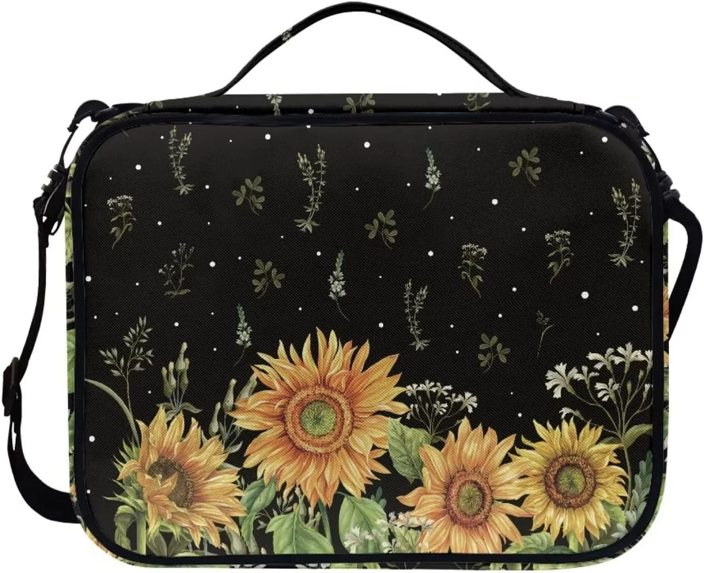 Sunflower Bible Cover Bible Cover Case for Women Girls Scripture Bag Book Protective Carrying Carrier with Pockets Standard Size Bible Carrying Case