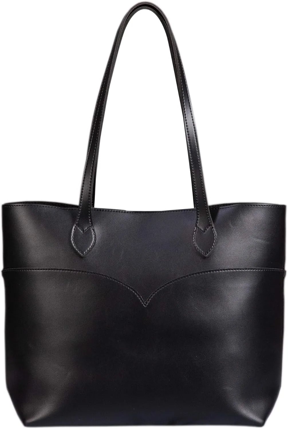 SUNLIGHT LEAVES Tote Bag For Women Vegan Leather Simple Vintage Shoulder Retro Handbag Classic A4 Purse