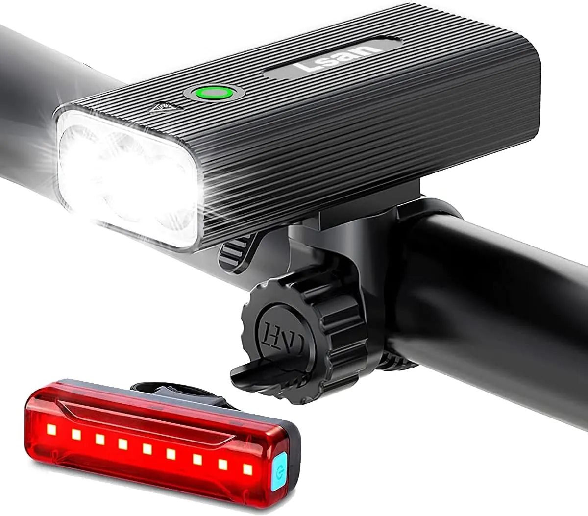 Super Bright Bike Lights for Night Riding,Bike Lights Front and Back,3 LED USB Rechargeable Bicycle Light,Bike Headlight with Power Bank Function,IPX5 Waterproof,3 5 Light Modes