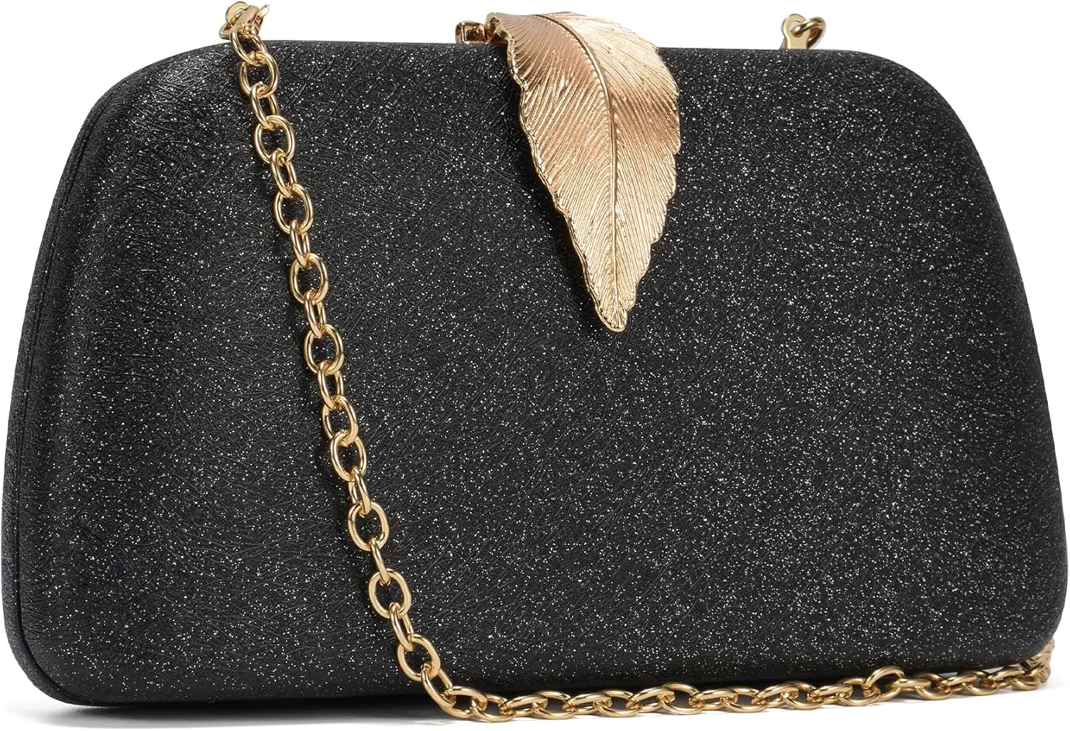 SWEETV Glitter Clutch Purses for Women Elegant Evening Bag for Parties, Weddings, and Formal Events