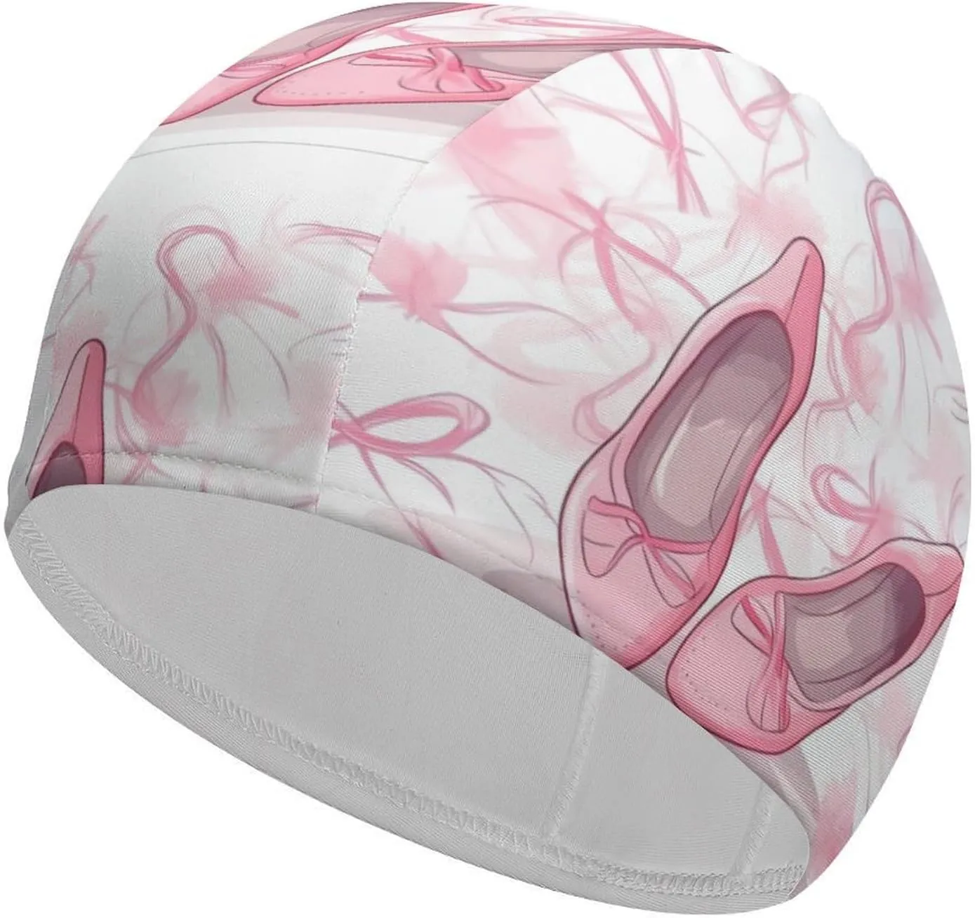 Swim Caps Waterproof Swimming Cap Unisex Adult Swimming Caps Ballet Shoes Fabric Swim Hat Long Hair Swimmings Hat Non-Slip High Elasticity Swims Cap for Adults